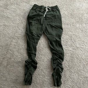 Divided Drawstring Jogger Skinny Pants
